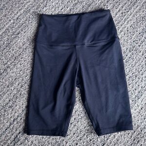 SASKI - Black High-Waisted Biker Shorts